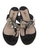 Miu Miu Patent Leather Bow Accents Slides
