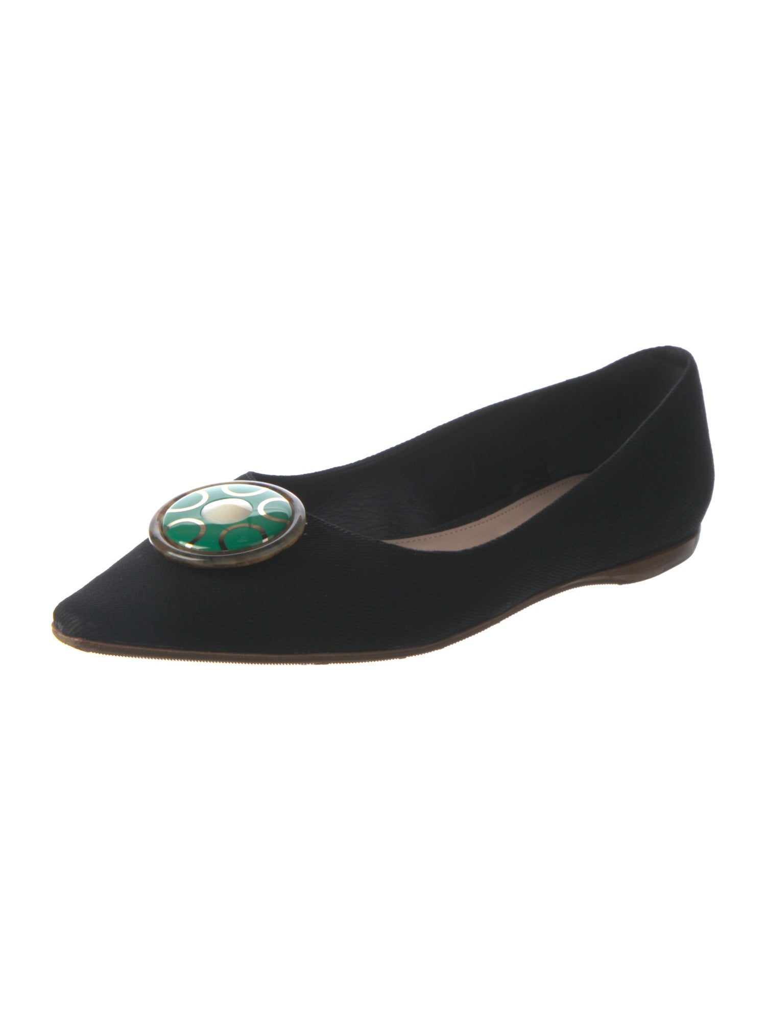 Miu Miu Canvas Ballet Flats