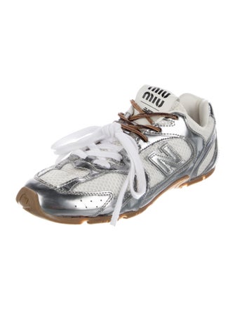 Miu Miu Mesh Colorblock Pattern Sneakers