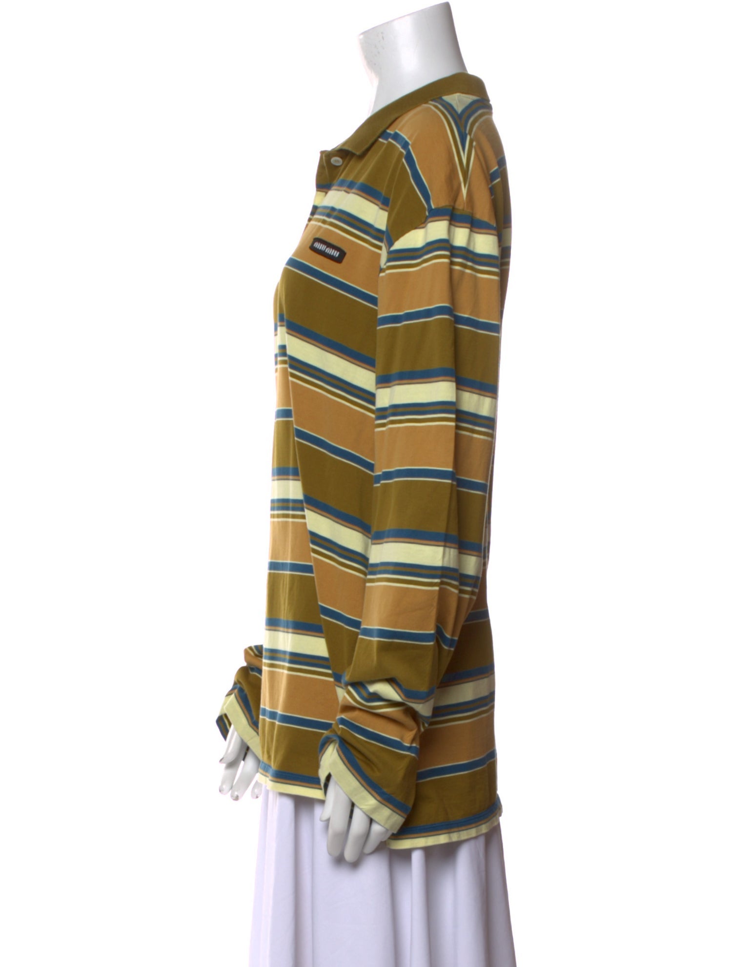 Miu Miu 2024 Striped Polo