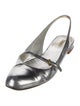 Miu Miu Leather Slingback Flats