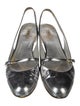 Miu Miu Leather Slingback Flats