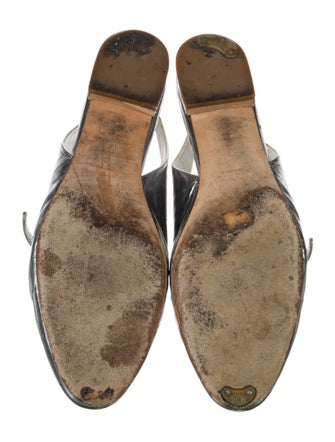 Miu Miu Leather Slingback Flats