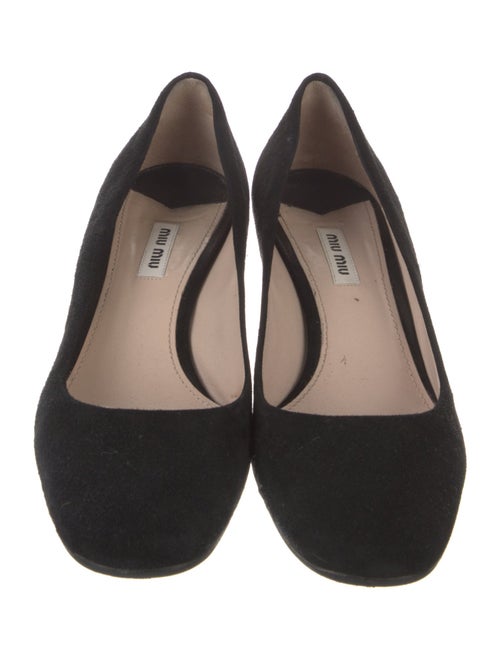Miu Miu Suede Crystal Embellishments Pumps