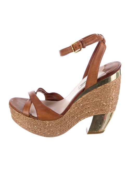 Miu Miu Leather Animal Print Espadrilles