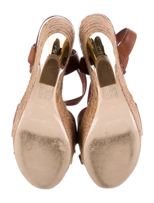 Miu Miu Leather Animal Print Espadrilles