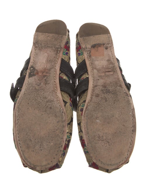 Miu Miu Printed Bow Accents Mary Jane Flats