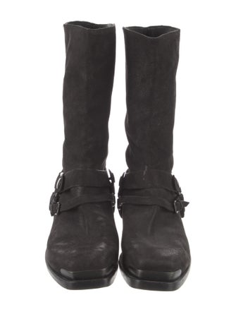 Miu Miu Leather Moto Boots
