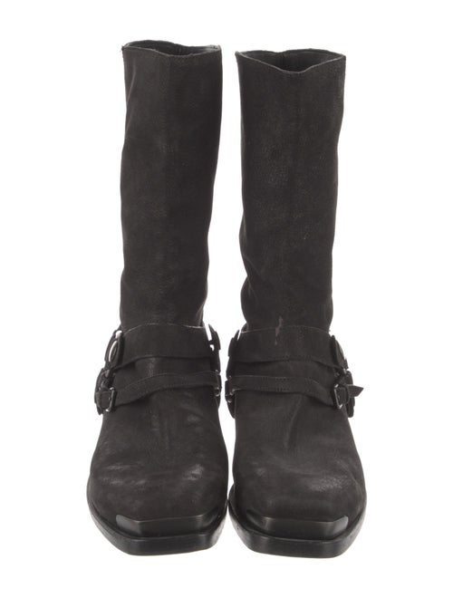 Miu Miu Leather Moto Boots