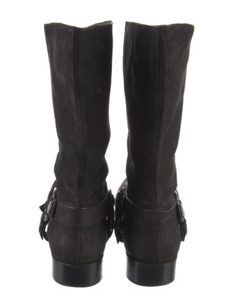 Miu Miu Leather Moto Boots