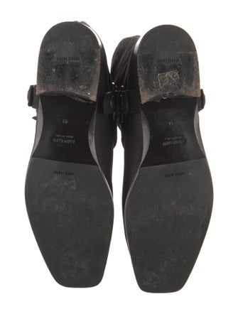 Miu Miu Leather Moto Boots