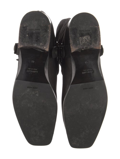 Miu Miu Leather Moto Boots