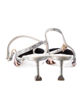 Miu Miu Ponyhair Animal Print Slingback Pumps