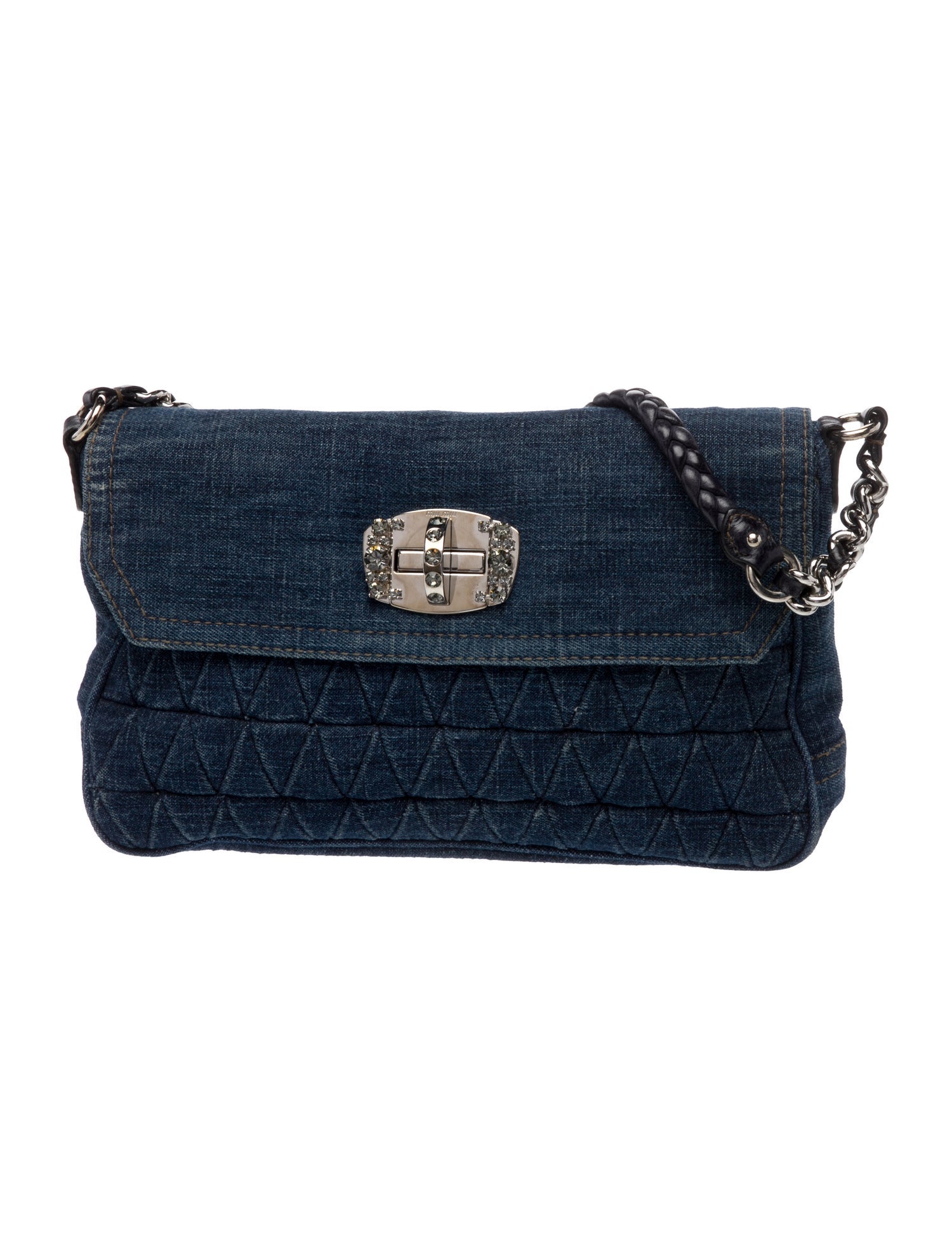 Miu Miu Denim Shoulder Bag