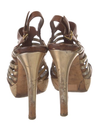 Miu Miu Leather Slingback Pumps