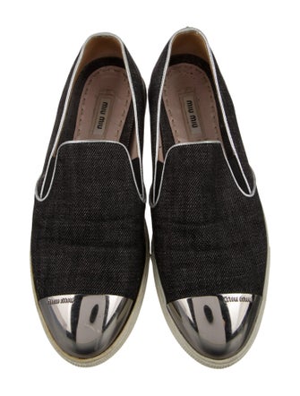 Miu Miu Colorblock Pattern Loafers
