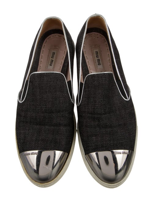 Miu Miu Colorblock Pattern Loafers