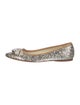 Miu Miu Glitter Glitter Accents Ballet Flats