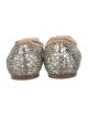 Miu Miu Glitter Glitter Accents Ballet Flats
