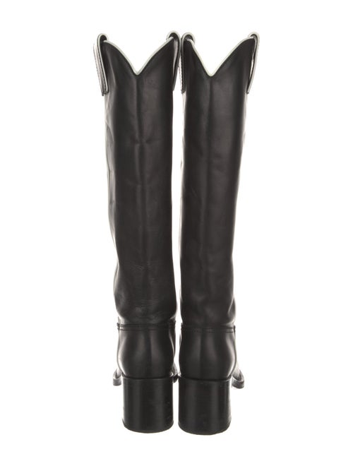 Miu Miu Leather Riding Boots