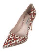 Miu Miu Patent Leather Printed Pumps