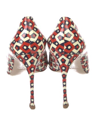 Miu Miu Patent Leather Printed Pumps