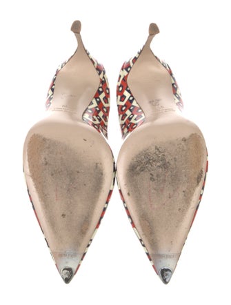 Miu Miu Patent Leather Printed Pumps