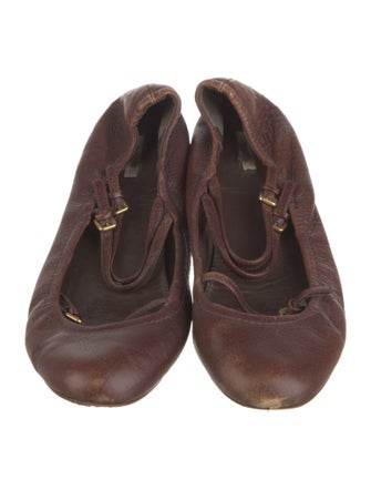 Miu Miu Leather Mary Jane Flats