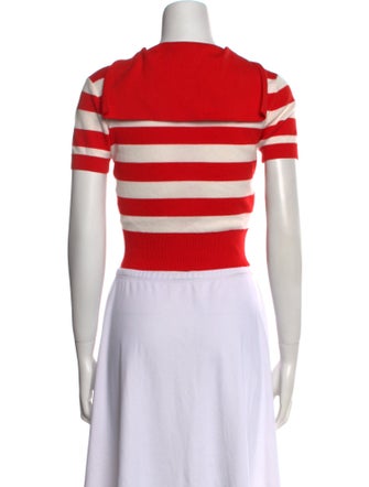 Miu Miu 2021 Striped Crop Top