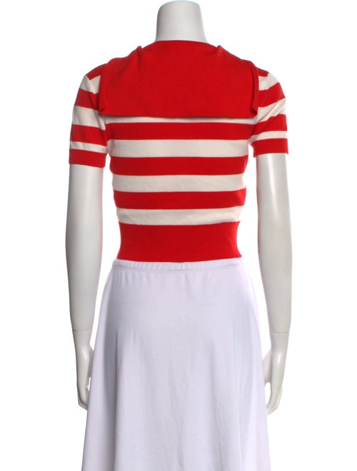 Miu Miu 2021 Striped Crop Top