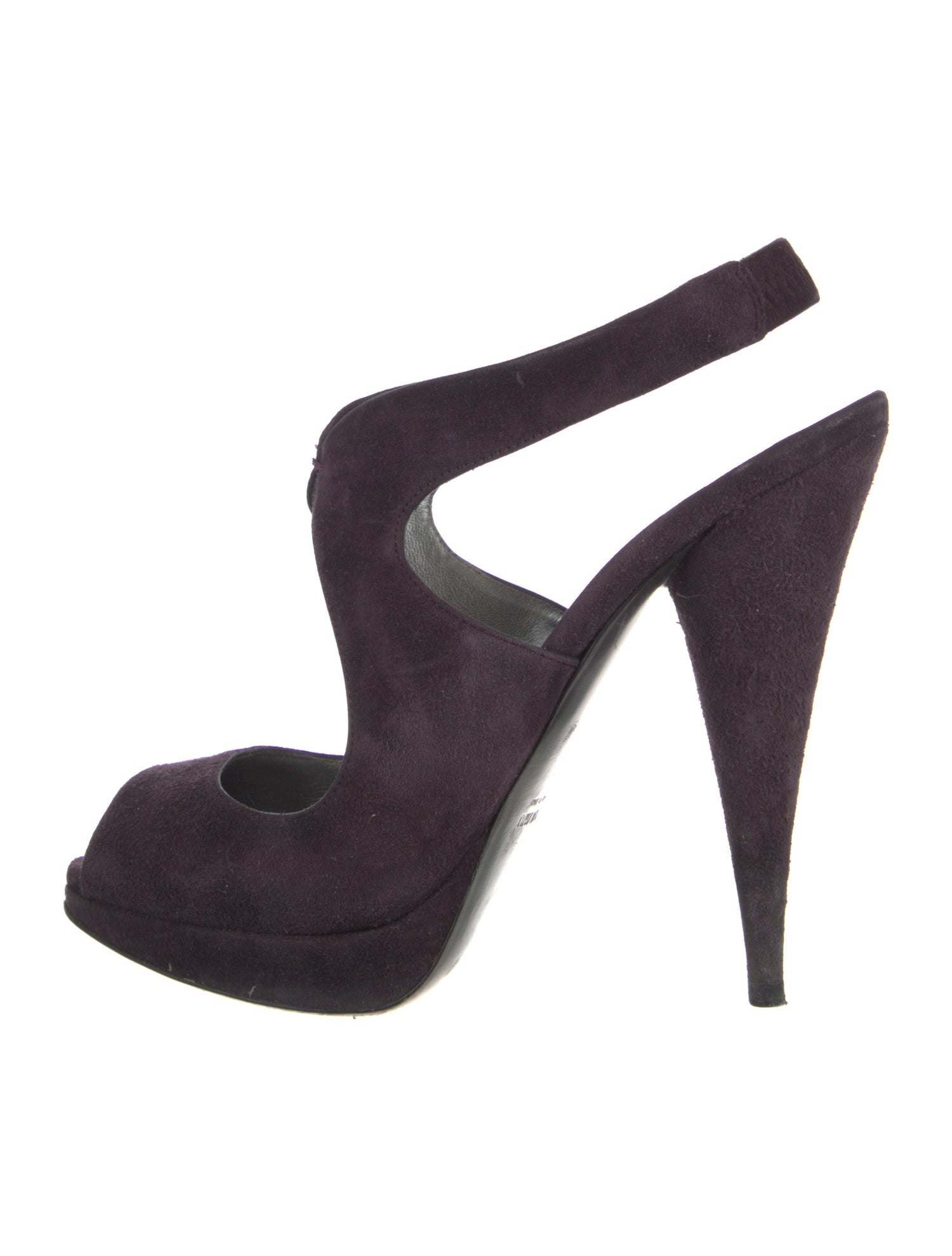 Miu Miu Suede Slingback Sandals