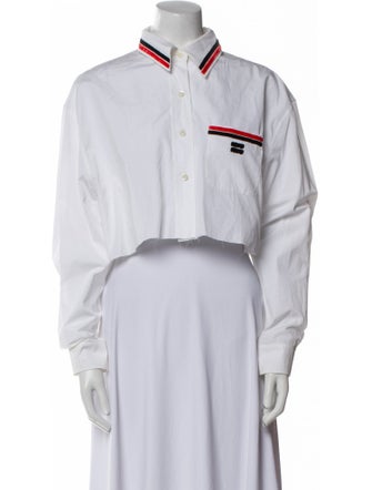 Miu Miu 2022 Mock Neck Crop Top