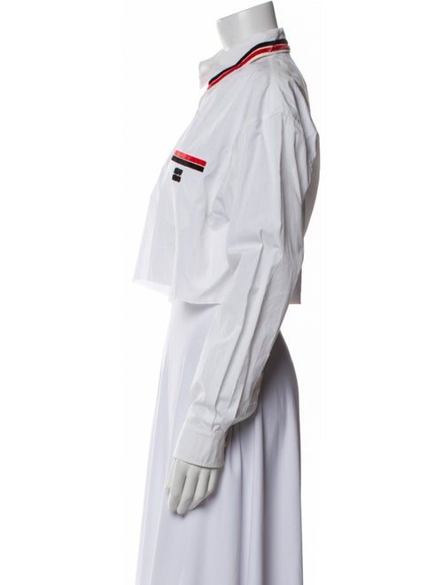 Miu Miu 2022 Mock Neck Crop Top