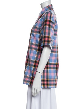 Miu Miu 2015 Virgin Wool Button-Up Top