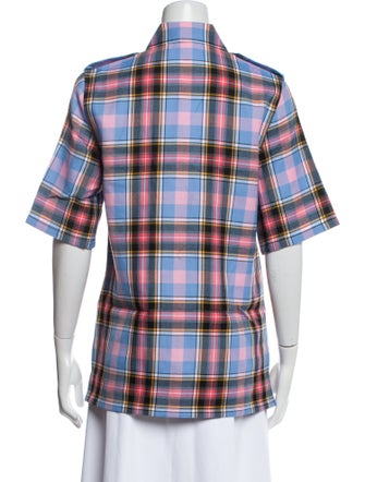 Miu Miu 2015 Virgin Wool Button-Up Top