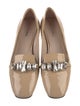 Miu Miu Patent Leather Crystal Embellishments Pumps