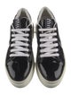 Miu Miu Patent Leather Crystal Embellishments Sneakers