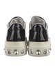 Miu Miu Patent Leather Crystal Embellishments Sneakers