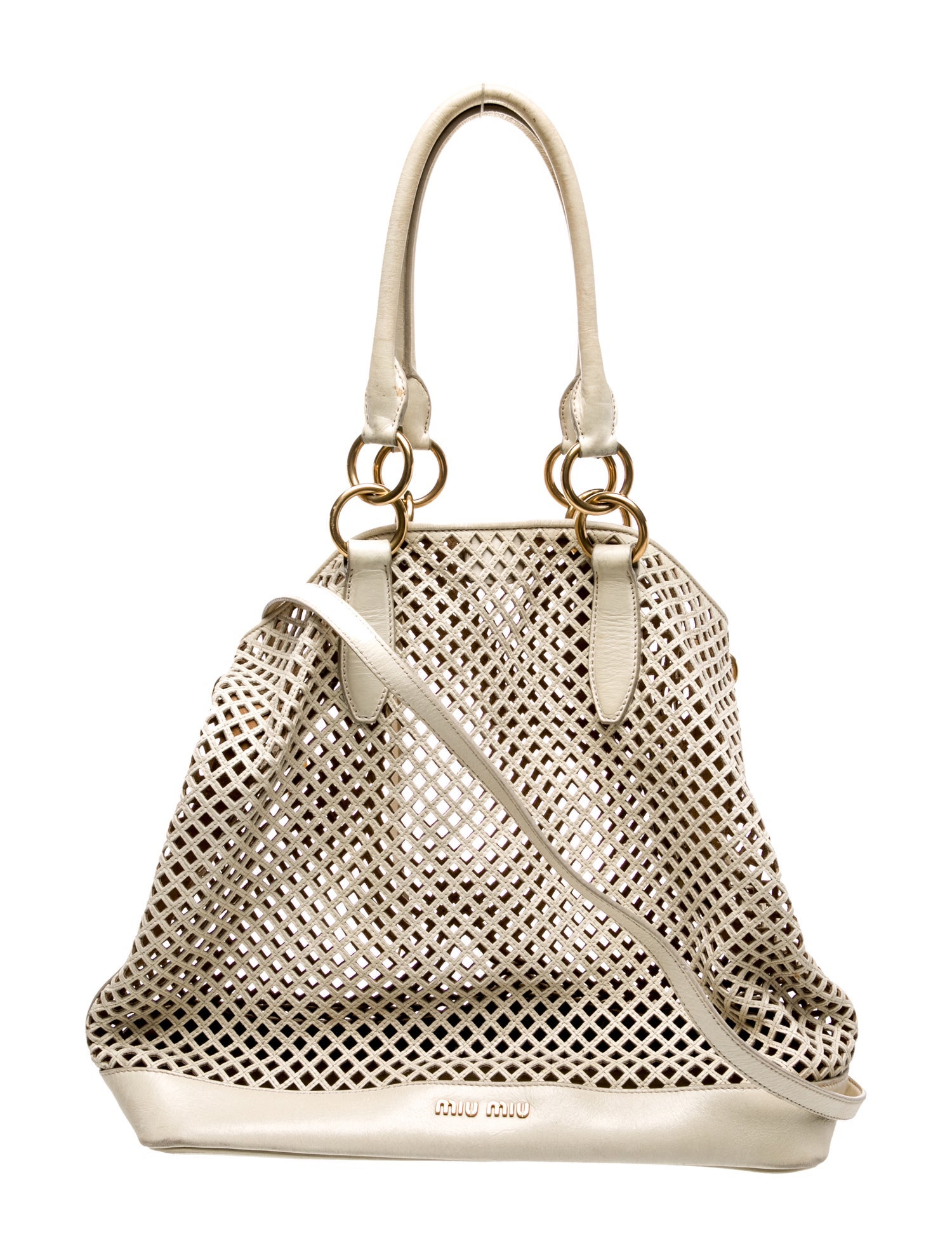 Miu Miu Leather Bucket Bag