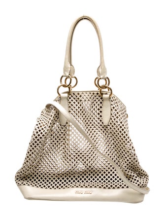 Miu Miu Leather Bucket Bag