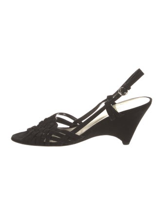 Miu Miu Leather Printed Slingback Pumps
