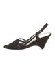 Miu Miu Leather Printed Slingback Pumps