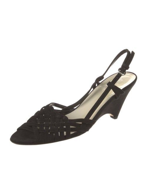 Miu Miu Leather Printed Slingback Pumps