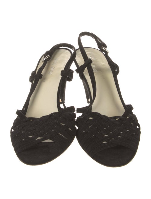 Miu Miu Leather Printed Slingback Pumps