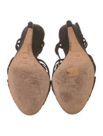 Miu Miu Leather Printed Slingback Pumps