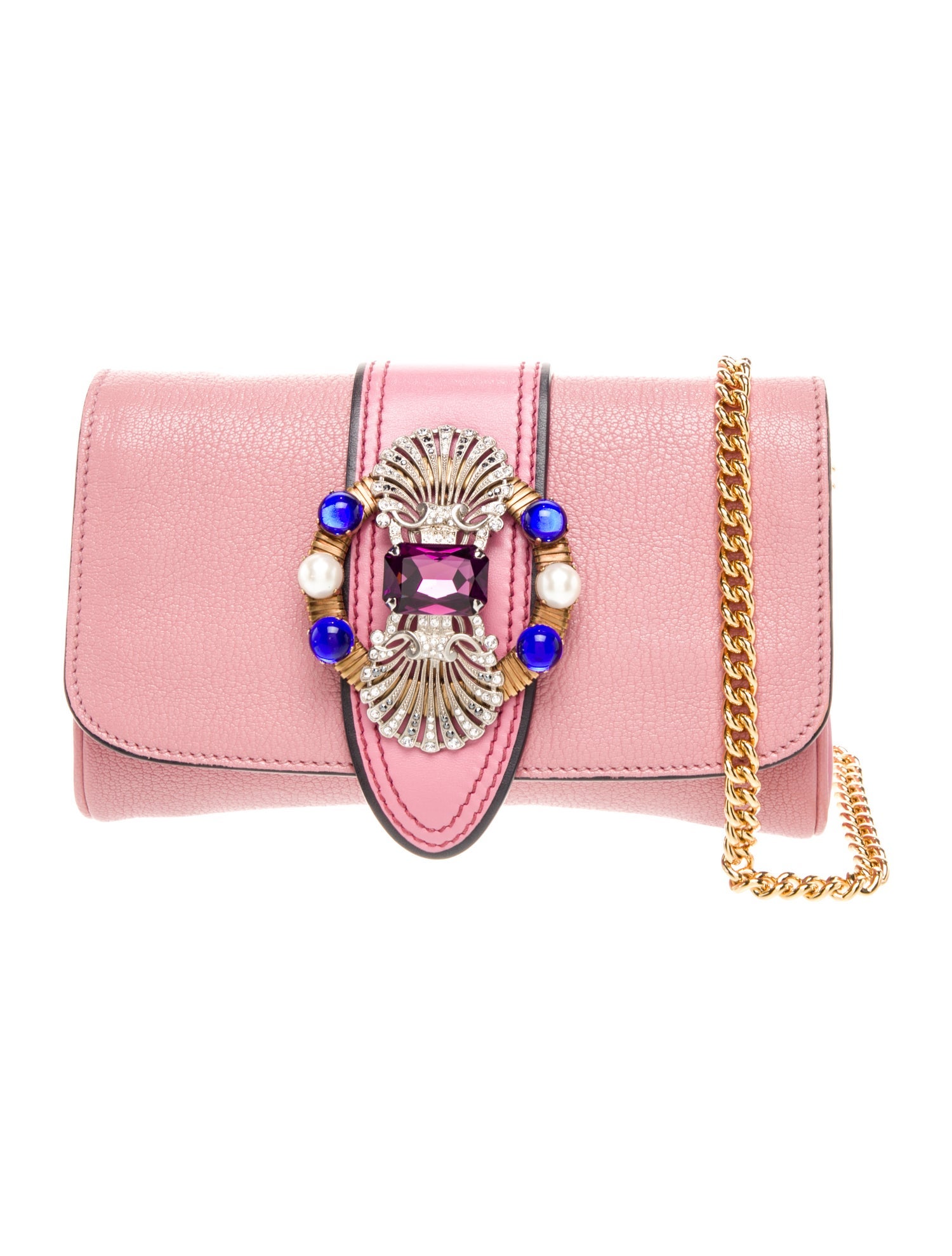 Miu Miu Goat Leather Clutch