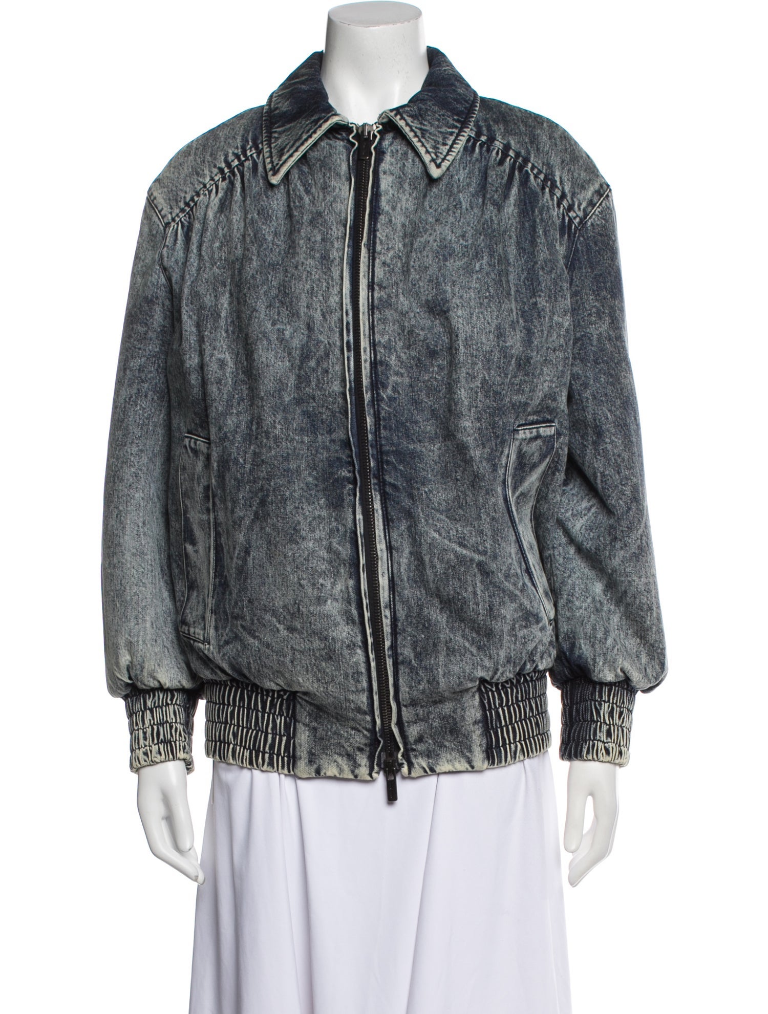 Miu Miu 2018 Printed Denim Jacket