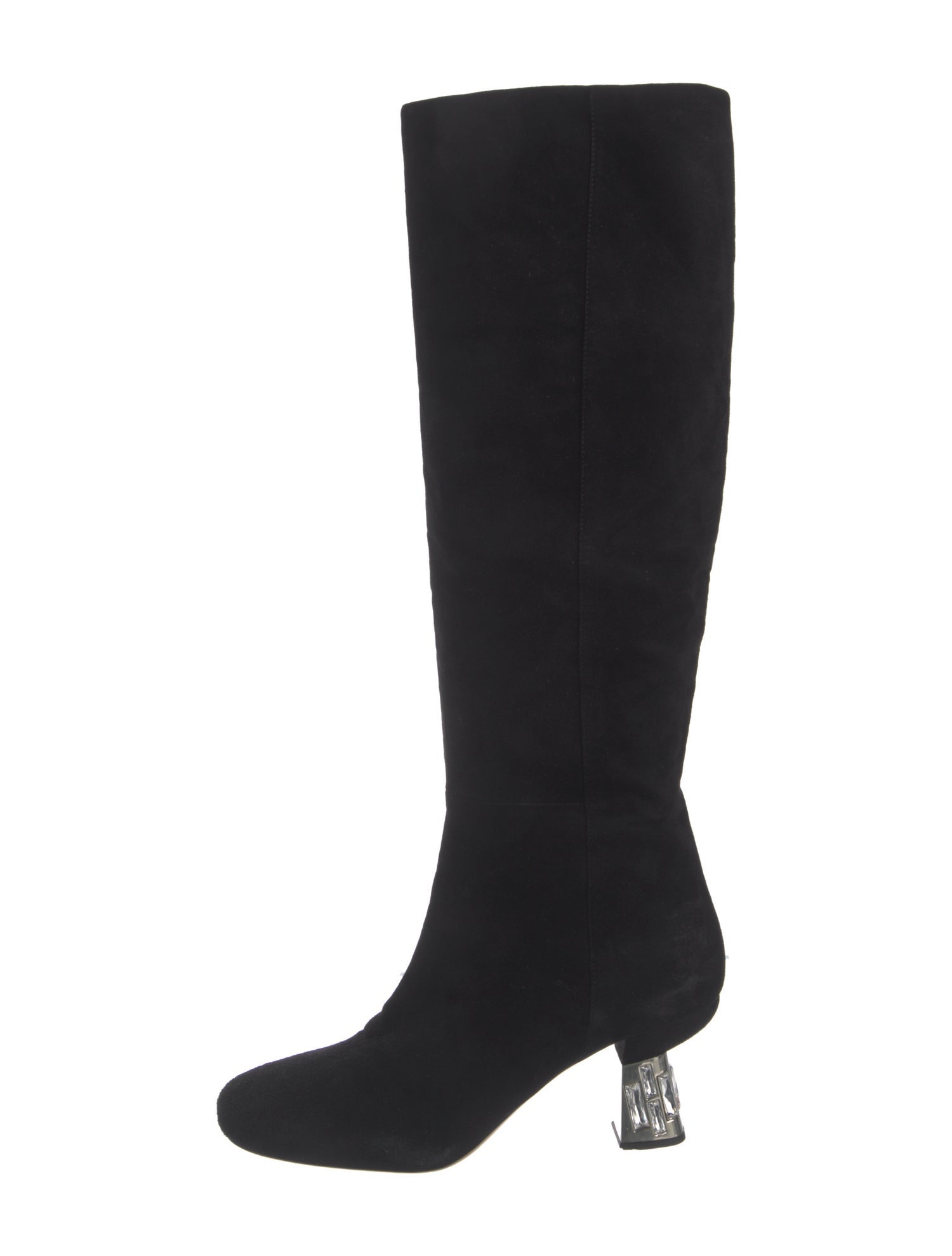 Miu Miu Suede Crystal Embellishments Boots