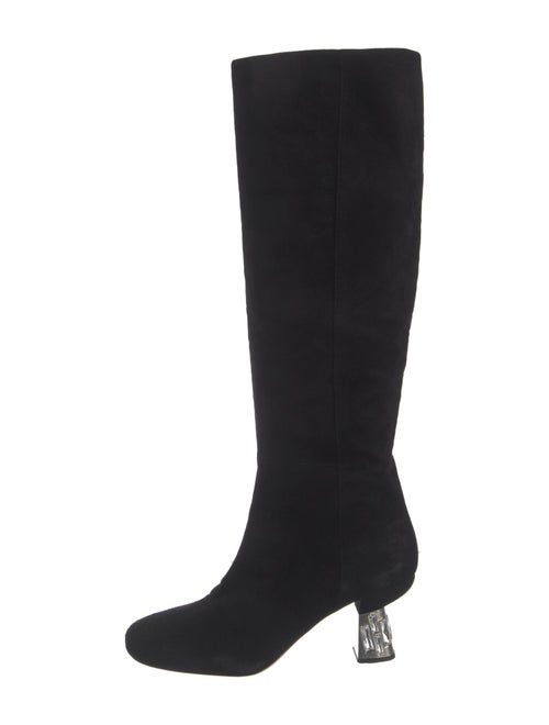 Miu Miu Suede Crystal Embellishments Boots