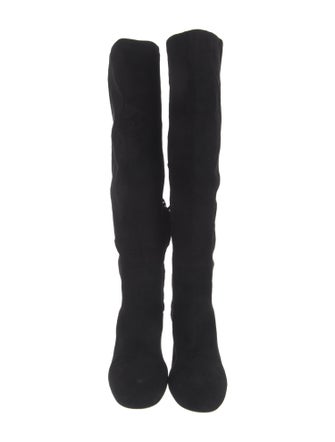 Miu Miu Suede Crystal Embellishments Boots